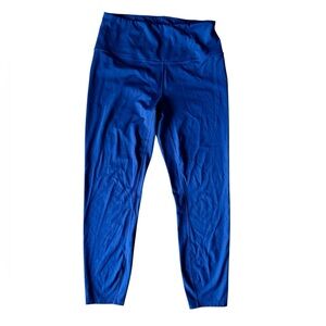 Varley Large Dark Blue Leggings 23" Inseam Athletic Sport